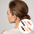 thumbnail image 4 of Shisuyan Hairpin Assorted Color Imitation Marble Barrettes 6Pcs 2.4x0.8x0.4in, 4 of 8