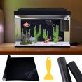 thumbnail image 3 of TUWABEII Aquarium Background Cling Aquarium Background Adhesive Fish Tank Mask Set, Decorations for Home Clearance, 3 of 4
