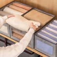 thumbnail image 4 of EGNMCR Wardrobe Clothes Organizer, Compartment Clothes Organizer With Support Plate, Foldable Washable Laundry Drawer Organizer With Handle,, 4 of 9