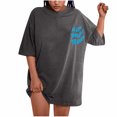 thumbnail image 2 of LSLJS Oversized T Shirts for Women Plus Size Slogan Graphic Drop Shoulder Short Sleeve Tops Summer Loose Pullover Tees, 2 of 8