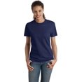 thumbnail image 1 of Hanes SL04 Womens Nano-T T-Shirt Size Small, Navy Blue, 1 of 6