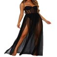 thumbnail image 1 of Robe Longue Décontractée pour Femmes en Maille Transparente à Bretelles, par-Dessus de Bikini, 1 of 6