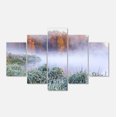 thumbnail image 2 of Foggy Autumn Dawn Panorama - Landscape Print Wall Artwork, 2 of 3
