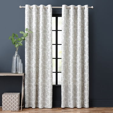Hometrends Everly panneau de rideau de fenêtre à œillets filtrant la lumière, beige