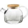 thumbnail image 4 of Wilmax WL-888810/A 32-Ounce Thermo Glass Tea Pot with Bamboo Lid and Removable Stainless Steel Spring Infuser, 4 of 7