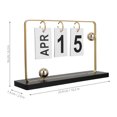 thumbnail image 2 of Minkissy Calendrier Perpétuel Debout Réutilisable pour Fournitures pour Enseignants Accessoires de Bureau Élégants, 2 of 8