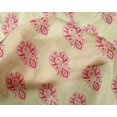 thumbnail image 4 of oneOone Silk Tabby Fabric Floral Block Print Fabric BTY 42 Inch Wide, 4 of 4