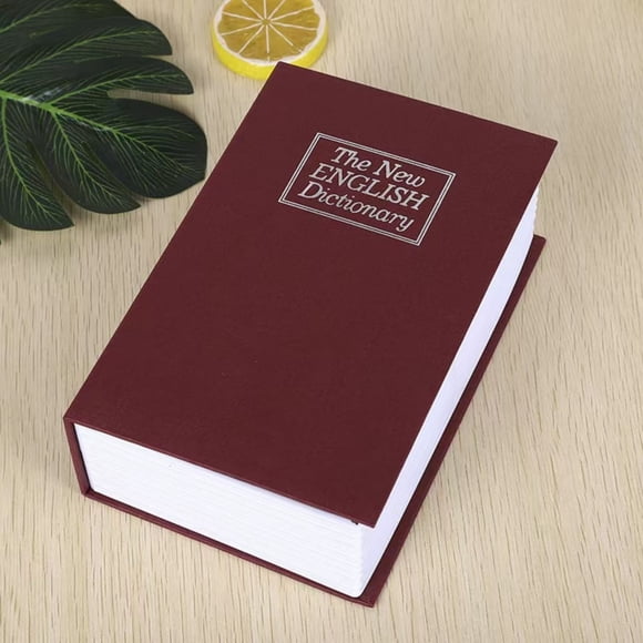 Noehoiugi 1 Packs Book Safe With Lock Secret Metal Safe Box Portable Hidden Lock Box Fake Book Concealment Furniture For Money Jewelry