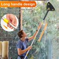 thumbnail image 4 of YOPTOP Wall Cleaner Mop with Long Handle 360° Rotatable Wall Cleaning Tool Self Wringing Triangle Cleaning Mop with 6 Microfiber Mop Pads Scraper Tool for Wall Ceiling Window Home, 4 of 8