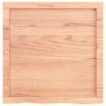 thumbnail image 2 of vidaXL Table Top Light Brown 60x60x(2-4) cm Treated Solid Wood Oak, 2 of 5