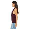 thumbnail image 3 of Bella Canvas Womens Flowy Scoop Blended Muscle Tank, S, Maroon, 3 of 3