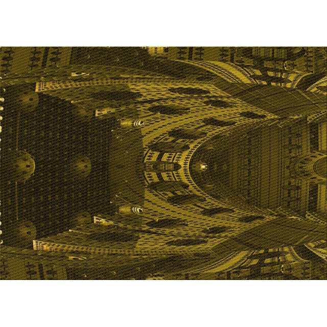 Ahgly Company Machine Washable Indoor Rectangle Transitional Dark Yellow Green Area Rugs, 2' x 3'