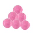 thumbnail image 1 of S SERENABLE 6Pcs Tennis Balls Practicing Workout Wear Resistant for Games Outdoor Indoor Pink, 1 of 9