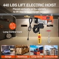 thumbnail image 1 of AKDSteel Electric Hoist, Double Slings Engine Lift Electric Hoist Crane, 110v Electric Steel Wire Winch For Lifting In Garage, Warehouse, And Factory Settings, 1 of 6