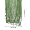 thumbnail image 2 of Unique Bargains 35 x 134 Inch 11Ft Cheesecloth Table Runner Rustic Gauze in Green, 2 of 7