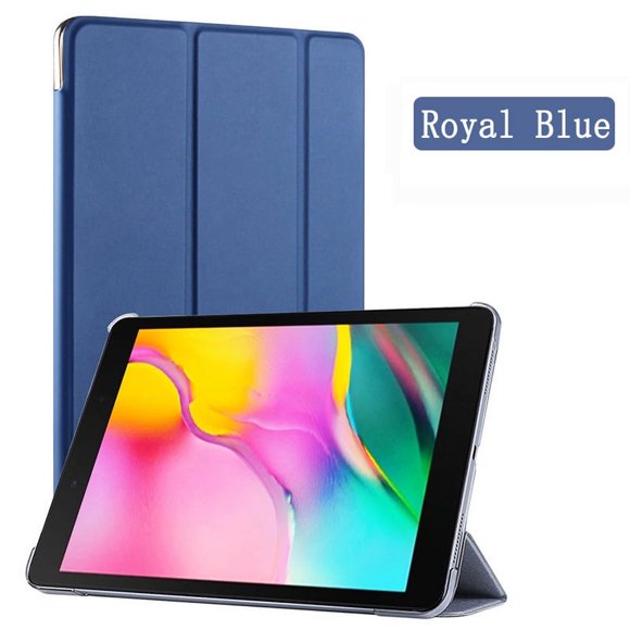 Tablet Case For Samsung Galaxy Tab A 10.1 2019 SM-T510 SM-T515 T510 T515 Leather Trifold Magnetic Fundas Flip Stand Smart Cover Royal Blue Tab A 10.1 T510 T515