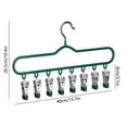 thumbnail image 3 of EGNMCR Closet Organizers and Storage, Organization and Storage, Storage Bins, Stainless Steel Hook Drying Rack With Clips Multifunctional Clothes Drying Rack Suitab Stainless steel clothe drying rack, 3 of 6