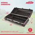 thumbnail image 3 of SKB Cases Double ATA Standard Hard Plastic Storage Wheeled Golf Bag Travel Case, 3 of 10
