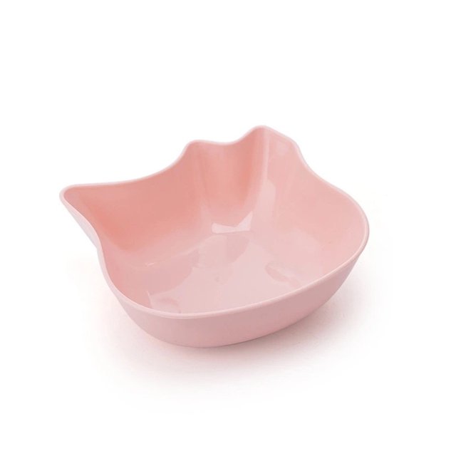 Redempat Bol d'Alimentation pour Animaux de Compagnie 1/2/3/5 Remplacement Fond Antidérapant Forme d'Animal Lisse Récipient pour Collation Alimentaire Rose 1 Pce