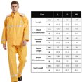 thumbnail image 3 of Graflsoa Heavy-Duty Waterproof Motorcycle Rain Suit for Adults, Blue, XXL Size, PVC Material, All-Weather Protection, 3 of 6