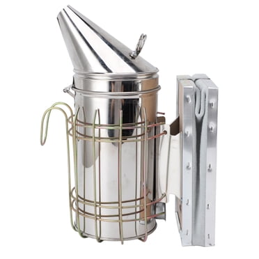 Stainless Steel Bee Smoker Stable Smoke Generation Portable Beekeeping Equipment Exquisite Workmanship Convenient Storage with Filter for Beekeeper Tool