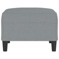 thumbnail image 2 of vidaXL Footstool Light Grey 70x55x41 cm Fabric, 2 of 4