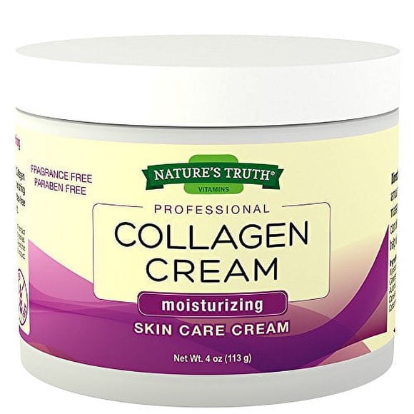 Natures Truth Professional Collagen Cream Skin Care Cream, 4 Ounce