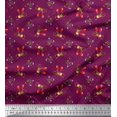 thumbnail image 1 of Soimoi polyester Crepe Fabric Dot,Monkey & Bear Cartoon Decor Fabric Printed Yard 42 Inch Wide, 1 of 3
