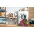 thumbnail image 2 of Ahgly Tapis d'Intérieur Lavable en Machine Carré Transitionnel Brun Doré Foncé, 3 Pieds Carré, 2 of 7