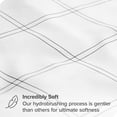 thumbnail image 2 of Bare Home Ultra-Soft Sheet Set - Premium 1800 Collection - Deep Pockets - 4-Pieces - Full, Modern Plaid - White/Gray, 2 of 8