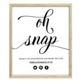 thumbnail image 1 of Oh Snap! Hashtag Wedding Sign Wedding Decor Custom Social Media Sign Wedding decor Hashtag Name Personalized Party Print, 1 of 1