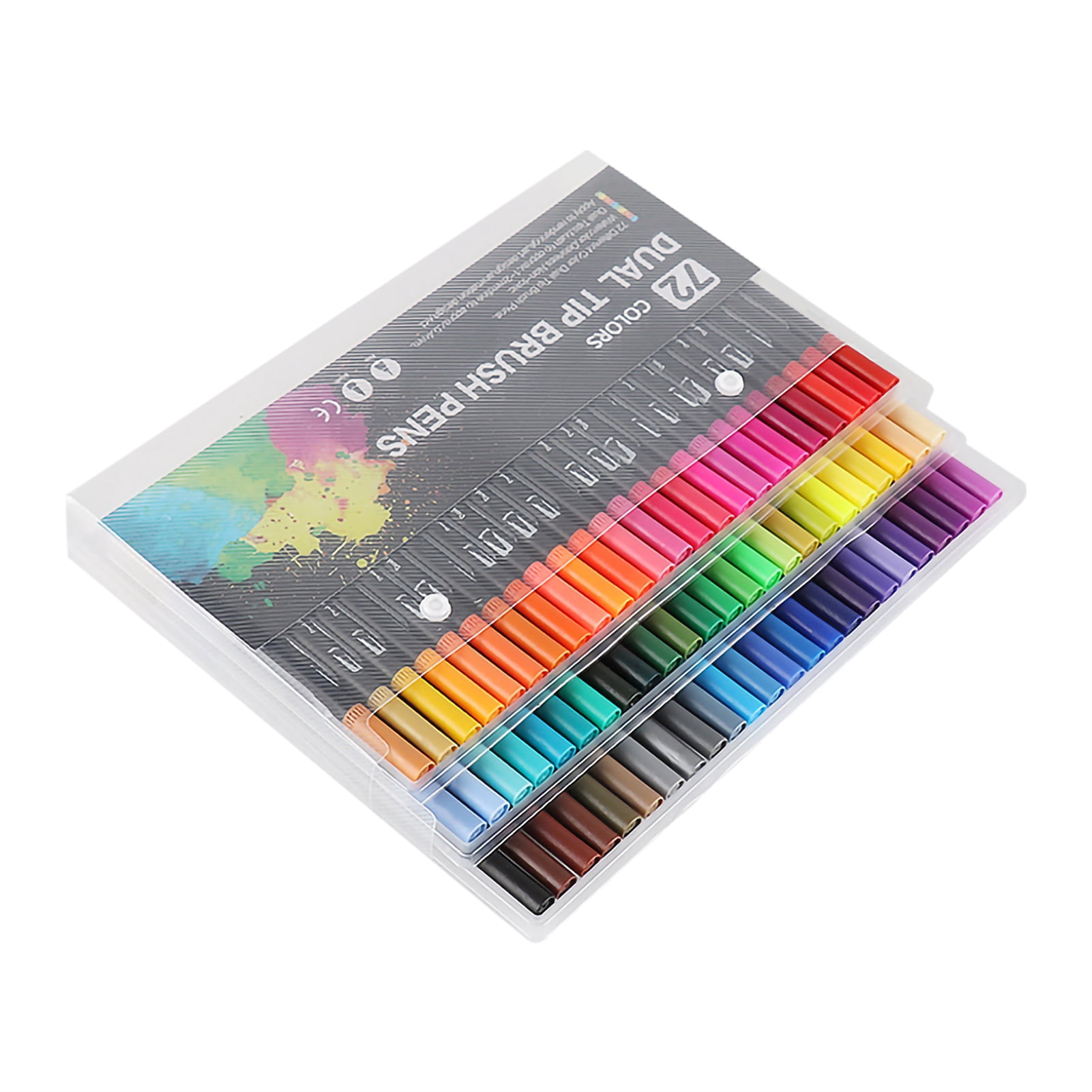 Amdohai 72 Colors Markers Set Double Tipped Colored Pens Fine Point Art Markers for Kids Adult Coloring Drawing Illustrations Artist Sketching