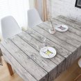 thumbnail image 1 of Retro Wood Grain Square Shape Tablecloth Cotton Linen table cover Fabric Home Dining Room Table Cloth Cover, 1 of 7