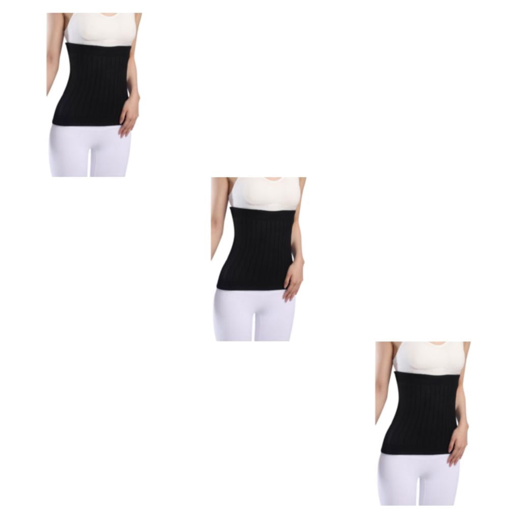 Thinsony Breathable And Moisture Absorbing Waist Back Support For Added Comfort Skin thicken black L 3Set