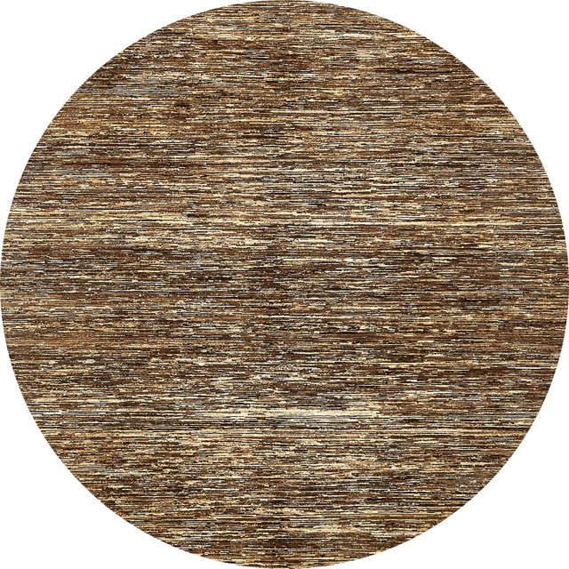 Ahgly Company Tapis d'Intérieur Ronds Abstraits Rouges Abstraits pour Aire, 6 Pieds Rond