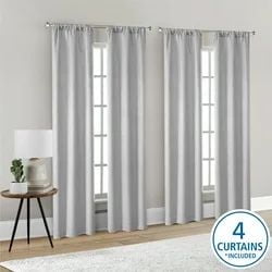 Mainstays 4 panneaux de rideau occultants en son genre, ensemble de 4, blanc, 28 po L x 84 po L