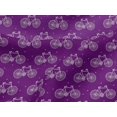 thumbnail image 4 of oneOone Viscose Jersey Fabric Dot & Bicycle Block Decor Fabric Printed BTY 60 Inch Wide, 4 of 5