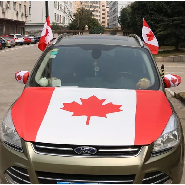 Canada Flag Car Hood Cover