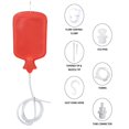 thumbnail image 3 of Sac de Douche en Caoutchouc de Silicone Réutilisable 2 L Rouge pour l'Hygiène Personnelle à la Maison et le Nettoyage, 3 of 8