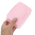 thumbnail image 3 of LOVEVER Baby Wipes Box With Flip Lid Dustproof Wet Tissue Storage Case Makeup Cotton Dispenser Portable Refillable For Nursery Bathroom Travel, 3 of 8