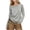 Grey, variant on Ohufall Womens Casual Tops Fashion Long Sleeve T-Shirts Thin Pullover Ladies Solid Crewneck Fall Lightweight Lounge Wear Tops