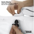 thumbnail image 2 of Kohler 7673-0 Cachet Toilet Seats, White, 2 of 4
