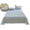 Light Blue, variant on Gingham Washed Cotton 3-Piece Bedding Set – Flat Sheet & 2 Pillowcases – Solid Color Minimalist Bed Sheet Set for Bedroom, Holiday Gift