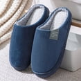 thumbnail image 1 of Men's Warm Soft Flop on Flip Shoe Comfortable Indoor Outdoor Slipper, 1 of 5