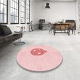 thumbnail image 4 of Ahgly Tapis Rectangulaire Lavable en Machine Intérieur Transitionnel Rouge Pastel Rose, 8 Pieds x 12 Pieds, 4 of 7