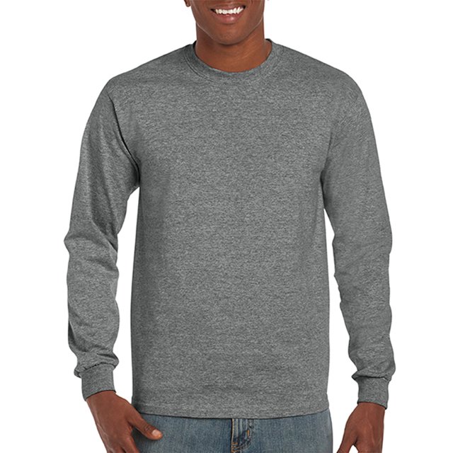 Gildan Mens DryBlend Long Sleeve T-Shirt, M, Graphite Heather