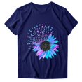 thumbnail image 4 of CHOK T-Shirt à Manches Courtes pour Femmes Blouse pour Femmes T-Shirt à Manches Courtes Hauts Imprimés Plage Décontracté Haut Ample, 4 of 4