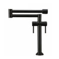 thumbnail image 1 of Solid Brass Hot&amp;Cold Pot Filler Tap Deck Mounted Kitchen Faucet Brushed Golden ,High Water Flow Rate, 1 of 7