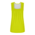 thumbnail image 4 of Birdeem T-Shirt Mode Femme Couleur Unie Col Carré Confortable Ample Sans Manches Blouse Décontractée, 4 of 6