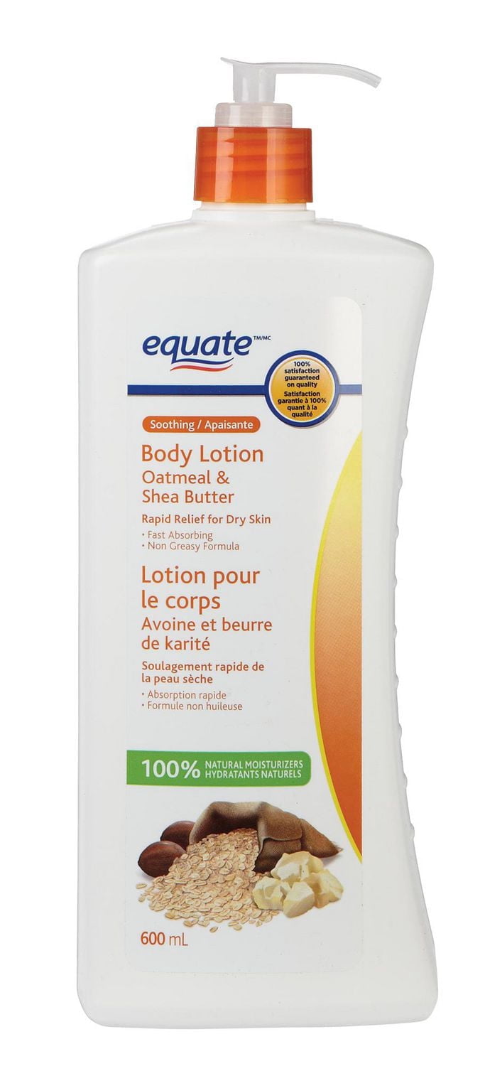 Equate Lotion pour le Corps Apaisante Avoine & Beurre de Karité
